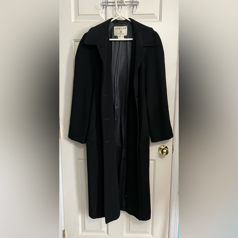 Vintage Jaeger full length 100% wool coat